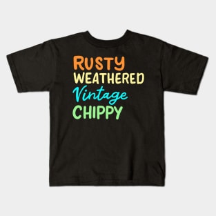 Rusty Weathered Vintage Chippy Kids T-Shirt